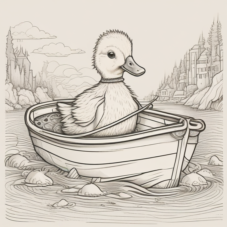 Duckling Boat Storybook