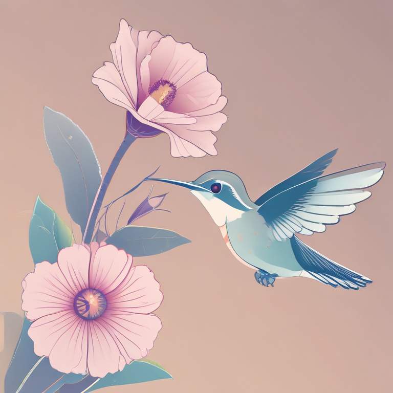 Hummingbird Illustration 2