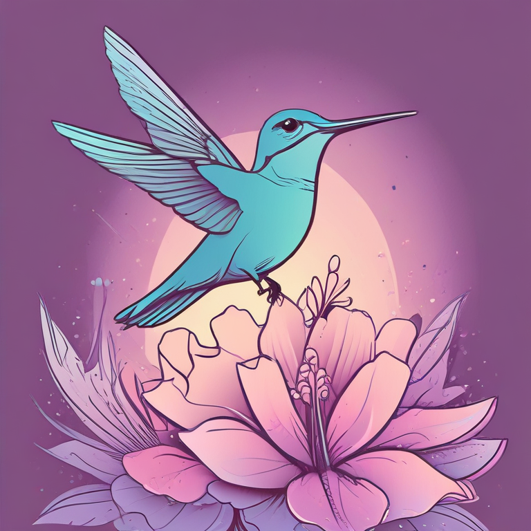 Hummingbird Illustration 3