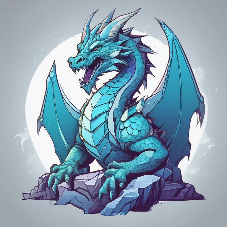 Ice Dragon Illustration